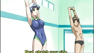 Swimsuit anime bigboobs handjob bigcock