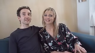 Horny guy talks Sophia Magic into fucking with him roughly