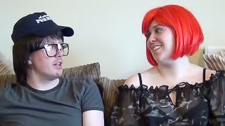 Redneck and a chubby chick have oral and hardcore sex