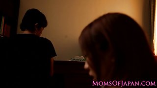Japanese mom facefucked by hard cock