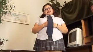 BBW Schoolgirl Tyung Lee getting fucked