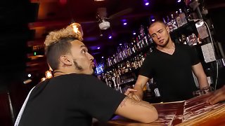 Gay cock sucking and anal bonking adventure at the local bar
